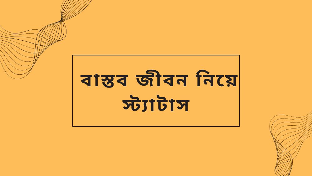 বাস্তব জীবন নিয়ে স্ট্যাটাস